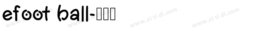 efoot ball字体转换